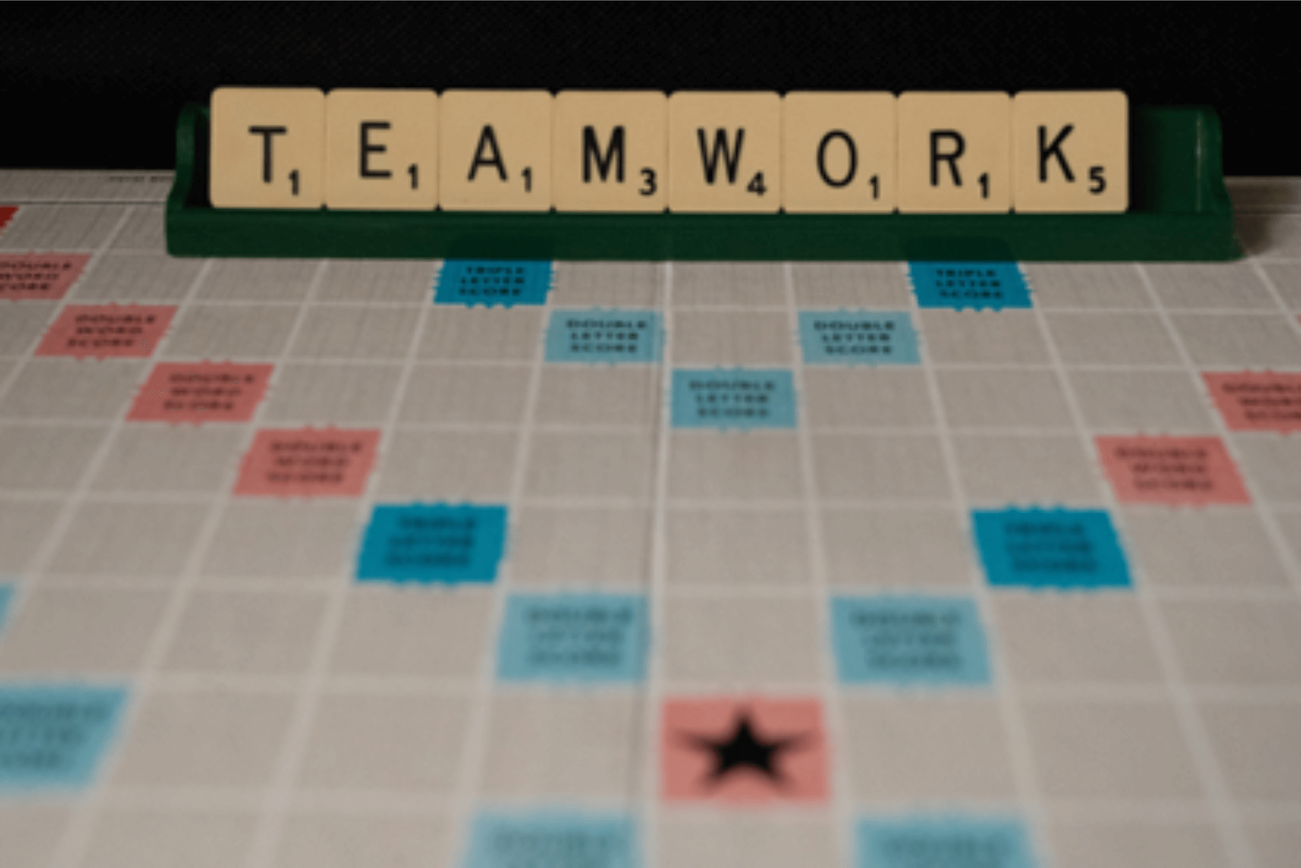 Teamwork Scrabble game